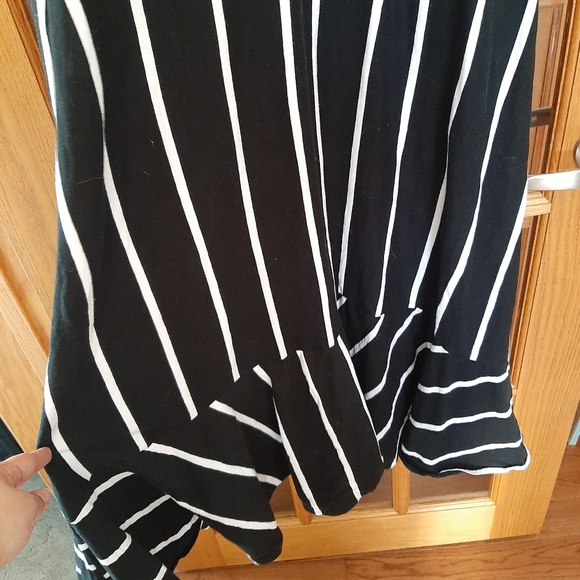 Chaps black and white striped maxi dress - Picture 3 of 15